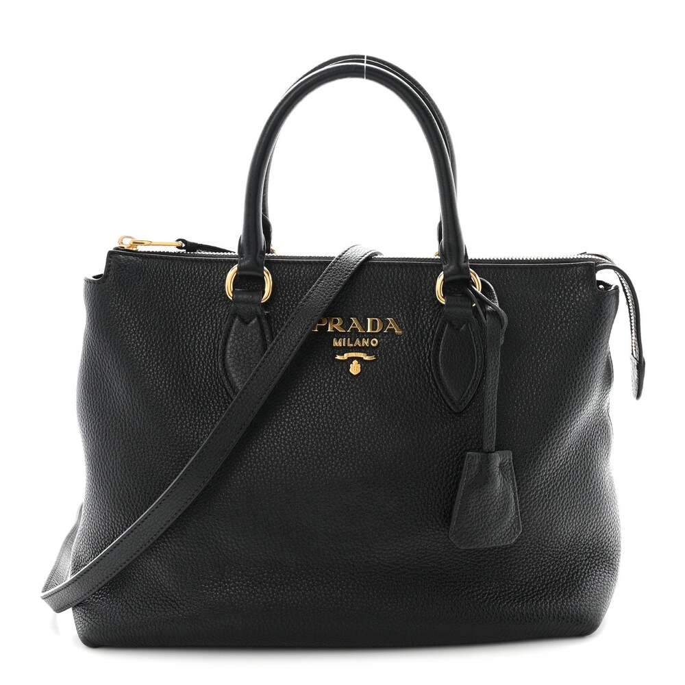 Prada Vitello Phenix Tote Black #266538P13B